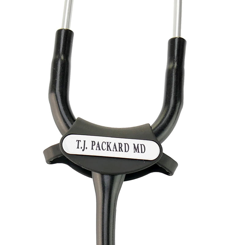 Crna identifikacijska pločica za Littmann stetoskope Crna identifikacijska pločica za Littmann stetoskope