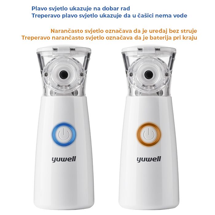 Bešumni inhalator na baterije  za bebe, djecu i odrasle