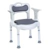 Toaletna i tuš stolica s podstavljenim sjedištem i naslonom
