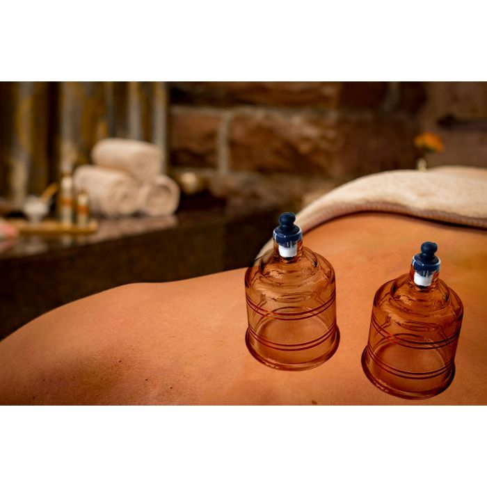 Cupping set s pumpom, 17 plastičnih čašica, u koferiću