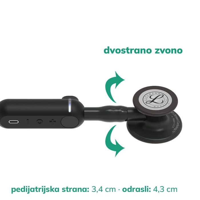 Littmann CORE digitalni stetoskop, crna, LITT-8490