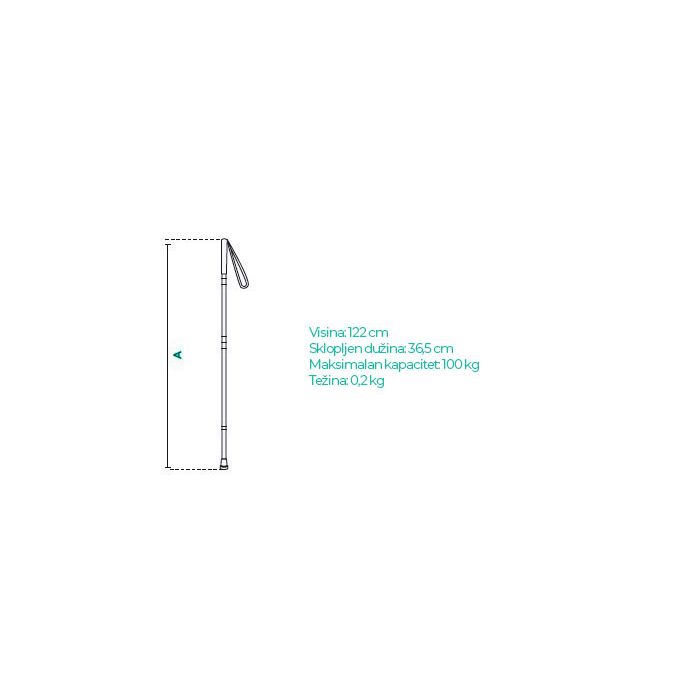 Sklopivi štap za slijepe i slabovidne osobe