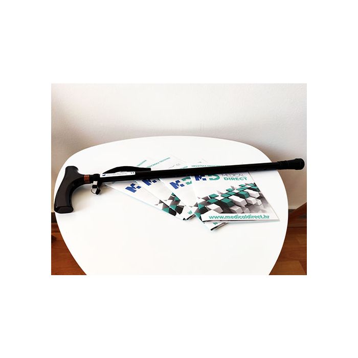 Sklopivi aluminijski štap s drvenom drškom