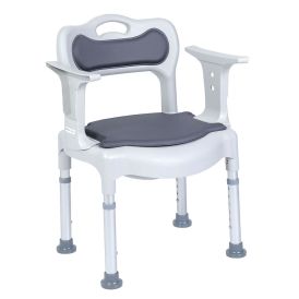 Toaletna i tuš stolica s podstavljenim sjedištem i naslonom