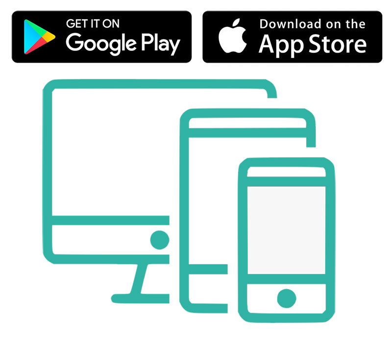 Download from App Store or Google Play